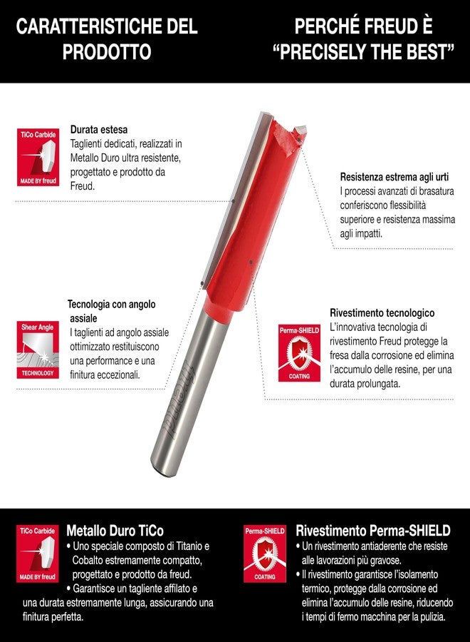 فرويد ريشة قطع مستقيمة مزدوجة الشفرات من النوع C من فرويد (مجموعة بوش) F03FR01528 - للخشب - 12 مم - Image 4